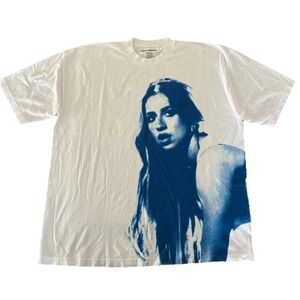 Tate Mcrae T Shirt L White‎ Miss Possessive Tour Merch Photo Tee NEW *spot